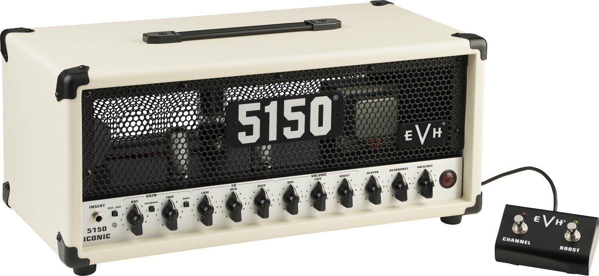 Evh 5150 Iconic 6l615w Head Ivory - Ampli Guitare Électrique TÊte / PÉdale - Main picture