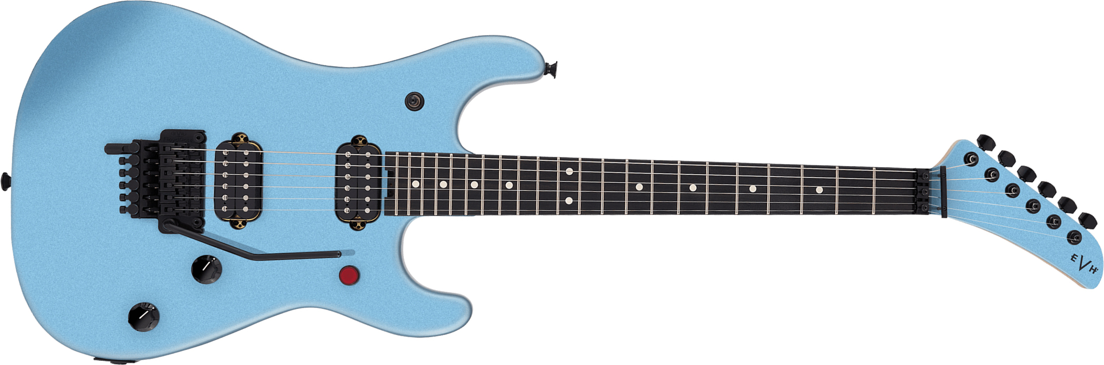 Evh 5150 Standard Mex 2h Fr Eb - Ice Blue Metallic - Guitare Électrique Forme Str - Main picture