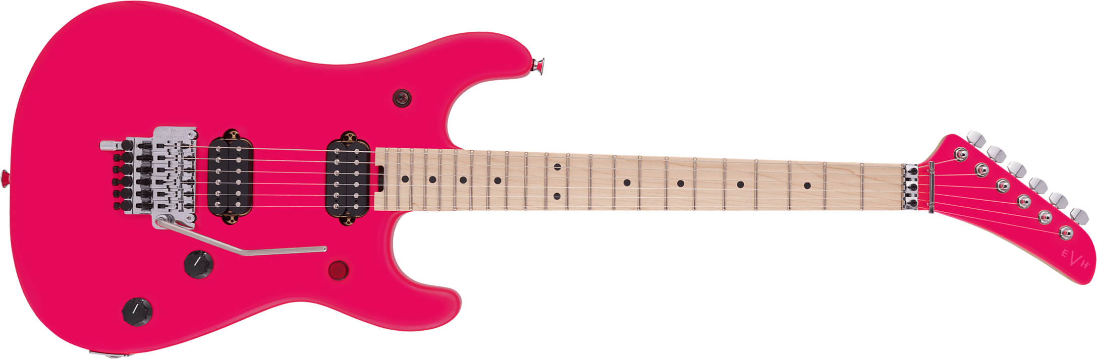 Evh 5150 Standard Mex 2h Fr Mn - Neon Pink - Guitare Électrique Forme Str - Main picture
