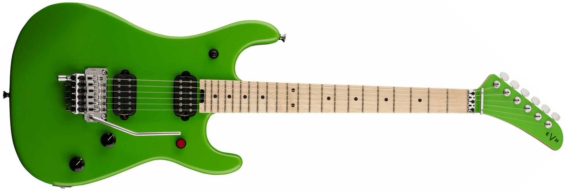 Evh 5150 Standard Mex 2h Fr Mn - Slime Green - Guitare Électrique Forme Str - Main picture