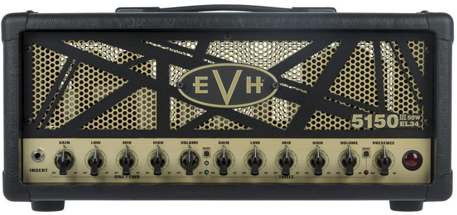 Tête ampli guitare électrique Evh 5150III 50W EL34 Head BK