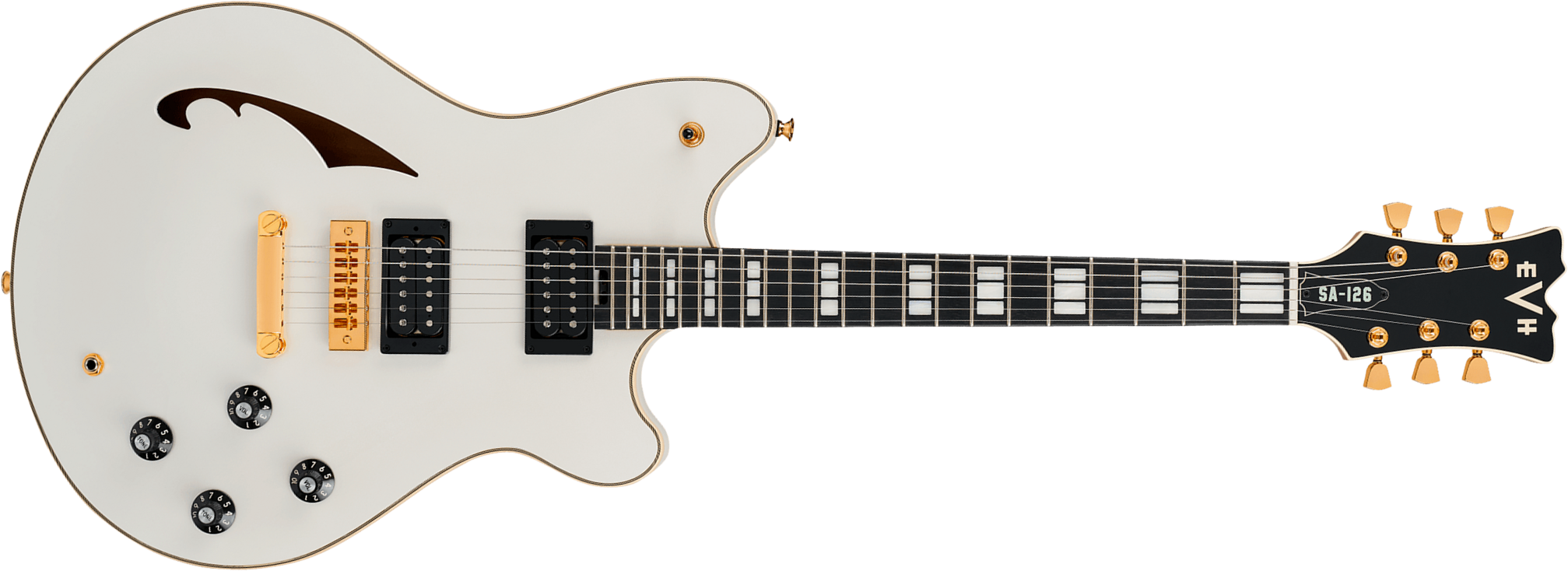 Evh Sa126 Special 2h Ht Eb - Platinum Pearl Metallic - Guitare Électrique 1/2 Caisse - Main picture