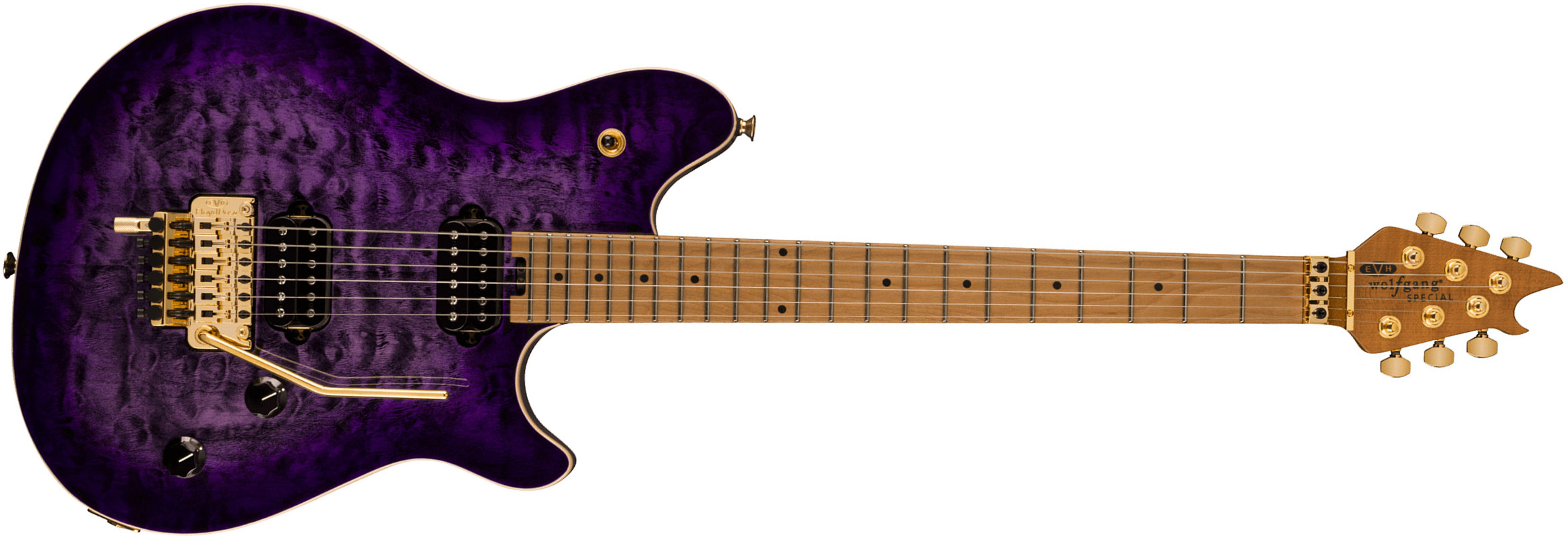 Evh Wolfgang Special Qm 2h Fr Mn - Purple Burst - Guitare Électrique MÉtal - Main picture