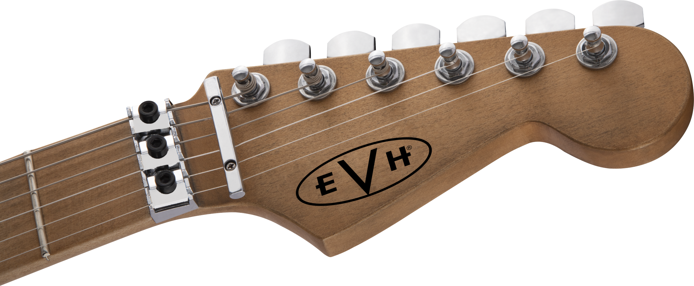 Evh Eddie Van Halen Frankenstein Frankie Striped Series Mex H Fr Mn - Red With Black & White Stripes - Guitare Électrique Forme Str - Variation 6