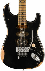 Guitare électrique forme str Evh                            Frankenstein Relic - Black