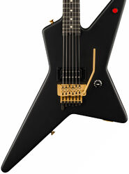 Guitare électrique métal Evh                            Limited Edition Star - Stealth black with gold hardware
