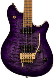 Guitare électrique métal Evh                            Wolfgang Special QM - Purple burst