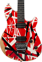 Guitare électrique métal Evh Striped  Wolfgang Special Ltd (MEX, EB) - Aged Red Black & White Stripes