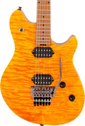 Guitare électrique métal Evh Wolfgang WG Standard QM - Transparent amber