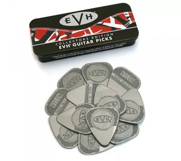 Médiator & onglet Evh                            12-Pick Collector Metal Tin