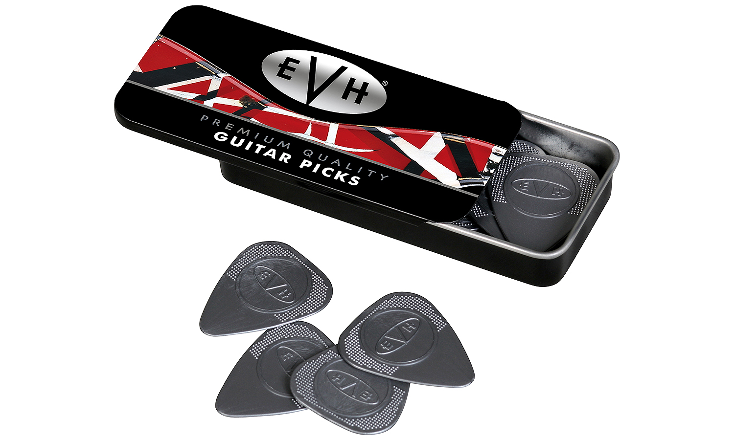 Evh Lot De 12 Mediators Premium Pick Tin .60mm - MÉdiator & Onglet - Variation 1