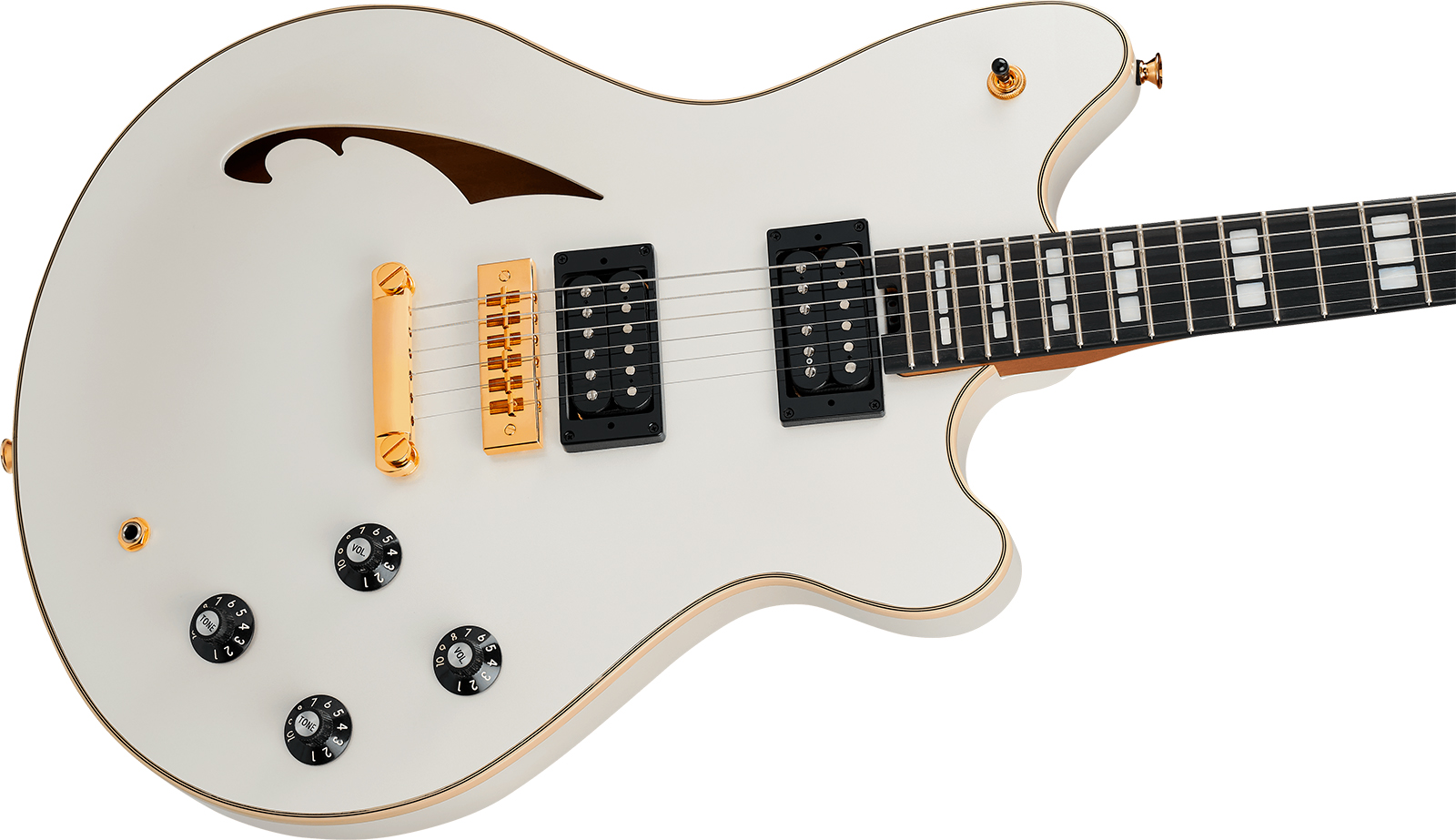 Evh Sa126 Special 2h Ht Eb - Platinum Pearl Metallic - Guitare Électrique 1/2 Caisse - Variation 2