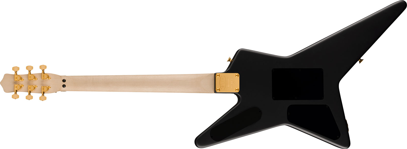 Evh Star Limited Edition 1h Fr Eb - Stealth Black With Gold Hardware - Guitare Électrique MÉtal - Variation 1