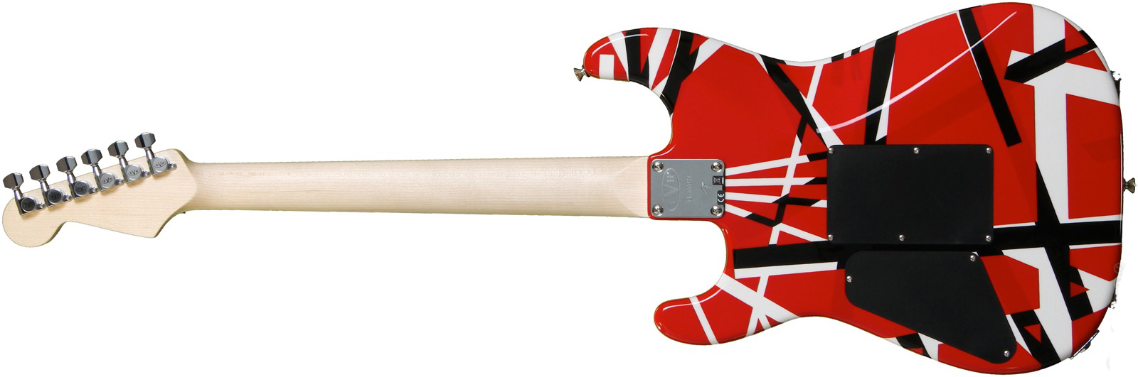 Evh Striped Series - Red With Black Stripes - Guitare Électrique Forme Str - Variation 3