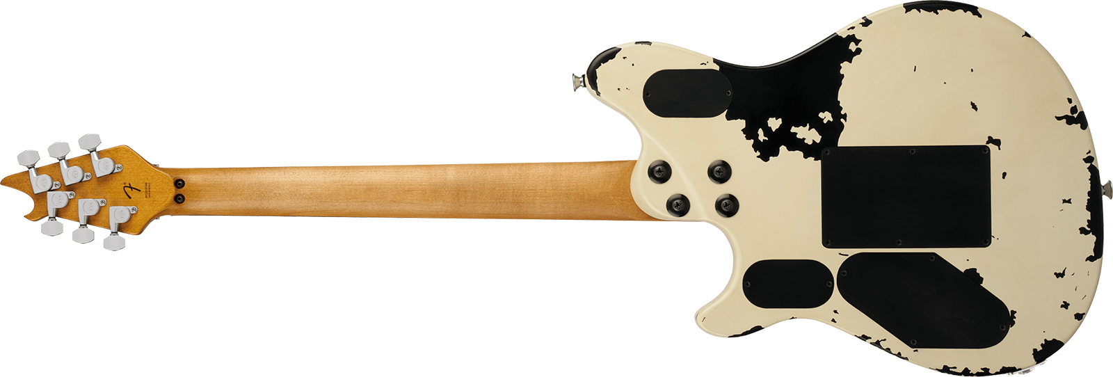 Evh Wolfgang Special Ltd Mex 2h Fr Eb - Distressed Ivory - Guitare Électrique Signature - Variation 1