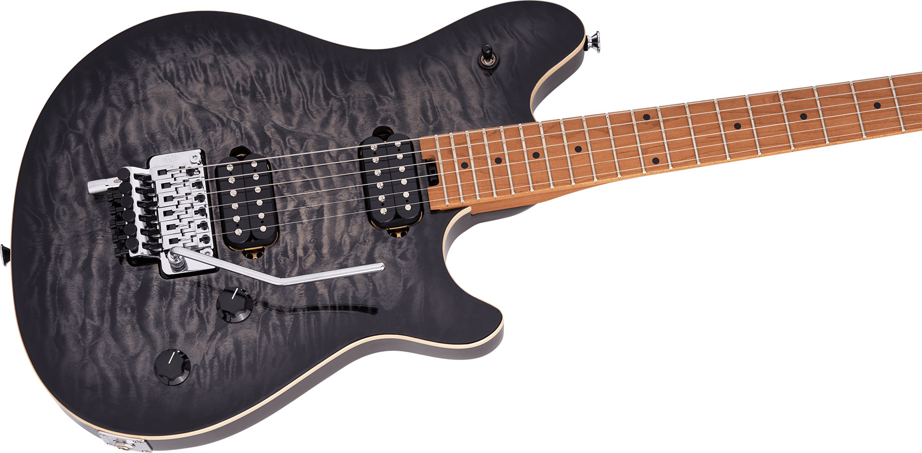 Evh Wolfgang Special Qm 2h Fr Mn - Charcoal Burst - Guitare Électrique MÉtal - Variation 2