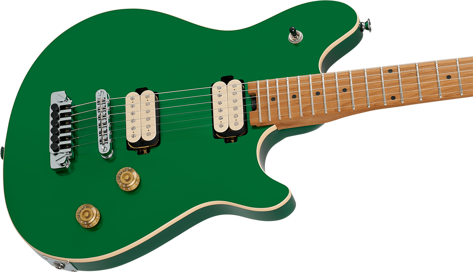 Evh Wolfgang Special Tom Baked Maple Mex 2h Ht Mn - Kandy Green - Guitare Électrique MÉtal - Variation 2
