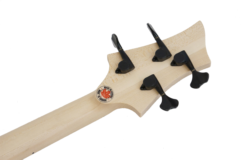 F Bass Bn 4 String Macassar Top Block Inlays 4c Mn Natural - Basse Électrique Solid Body - Variation 5