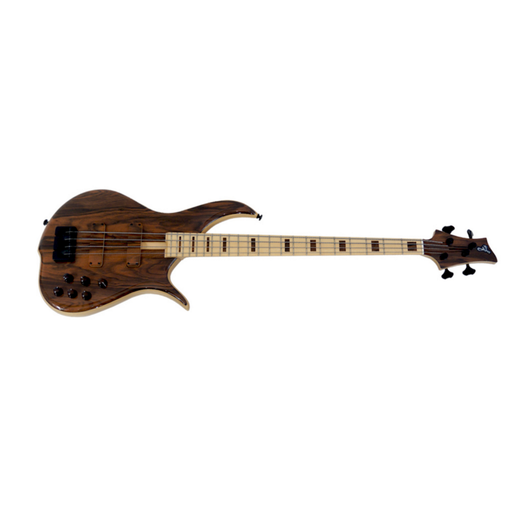 F Bass Bn 4 String Macassar Top Block Inlays 4c Mn Natural - Basse Électrique Solid Body - Main picture