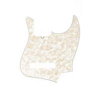 10-Hole Contemporary Jazz Bass Pickguards - White Moto