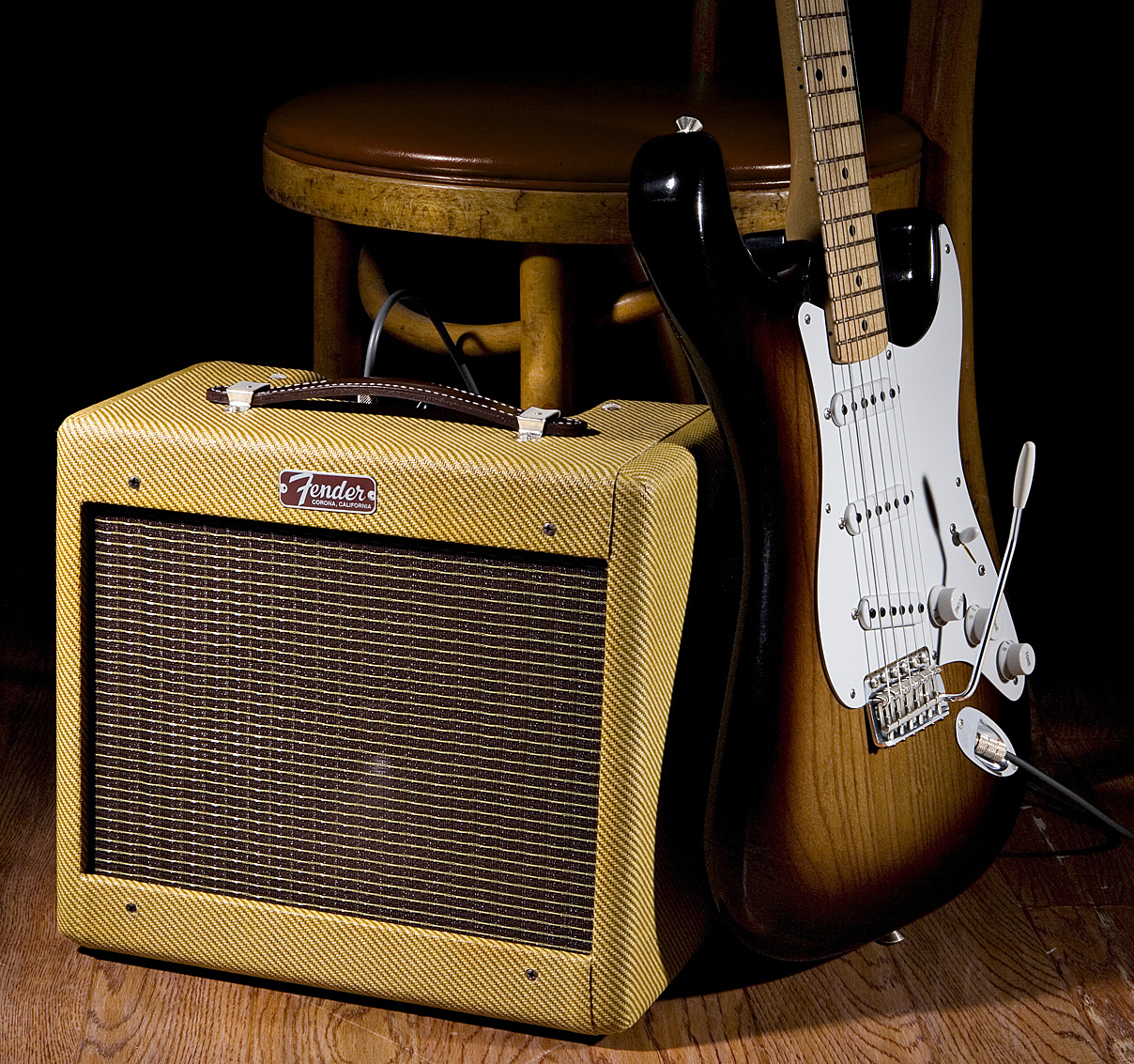 Fender 1957 Custom Champ 5w 1x8 Lacquered Tweed 2016 - Ampli Guitare Électrique Combo - Variation 2