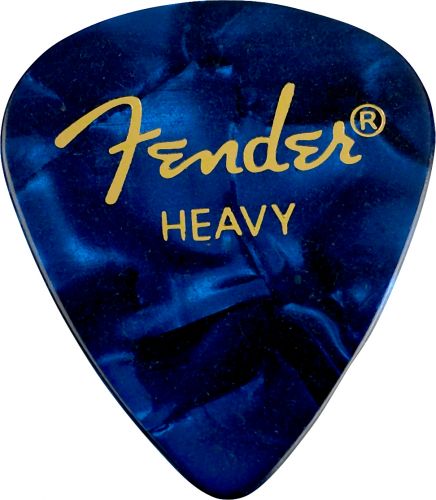 Médiator & onglet Fender 351 Shape Premium Heavy Blue Moto