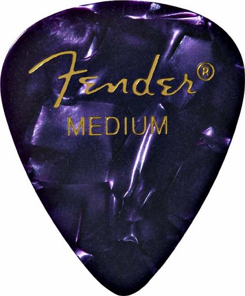 Médiator & onglet Fender Premium Celluloid 351 Medium purple moto