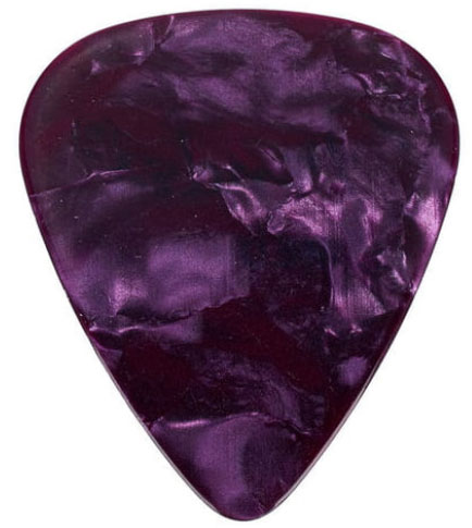 Fender 351 Shape Premium Celluloid Medium Picks Purple Moto - MÉdiator & Onglet - Variation 2