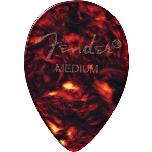 Médiator & onglet Fender Classic Celluloid 358 1/2 GROSS MEDIUM shell