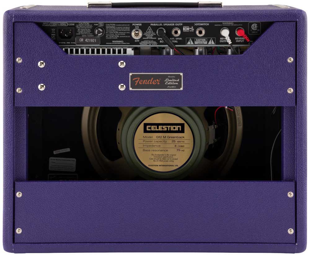 Fender 65 Princeton Reverb Ltd 15w 1x12 Celestion Greenback Plum - Ampli Guitare Électrique Combo - Variation 1