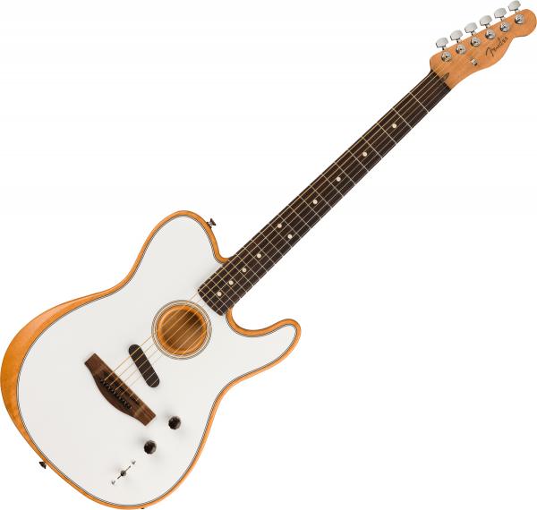Fender Acoustasonic Player Telecaster (MEX, RW) - arctic white