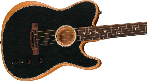 Guitare electro acoustique Fender Acoustasonic Player Telecaster (MEX, RW) - brushed black