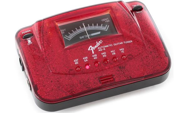 Fender AG-6 Guitar//bass Automatic Tuner ~::RED SPARKLE::~