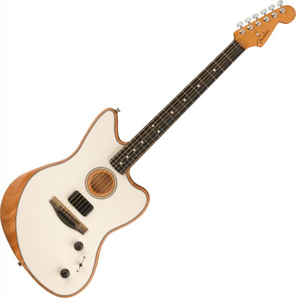 Guitare electro acoustique Fender American Acoustasonic Jazzmaster - Arctic white