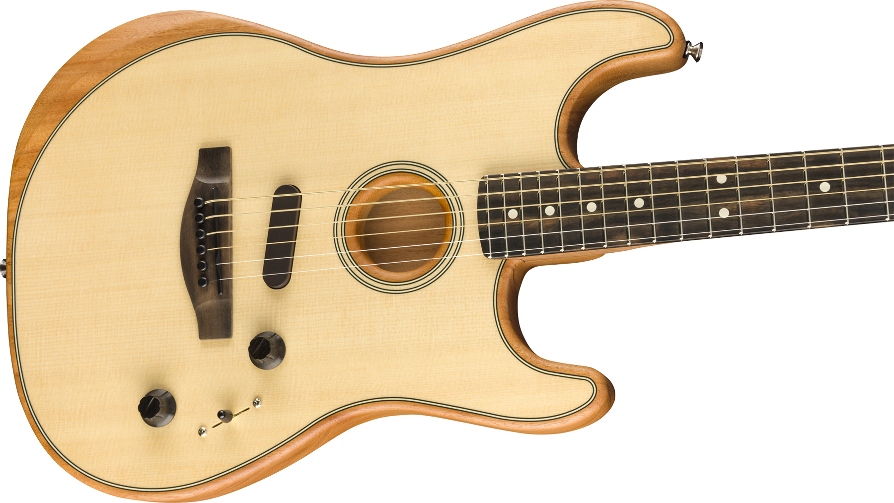 Fender American Acoustasonic Strat Usa Eb - Natural - Guitare Electro Acoustique - Variation 2