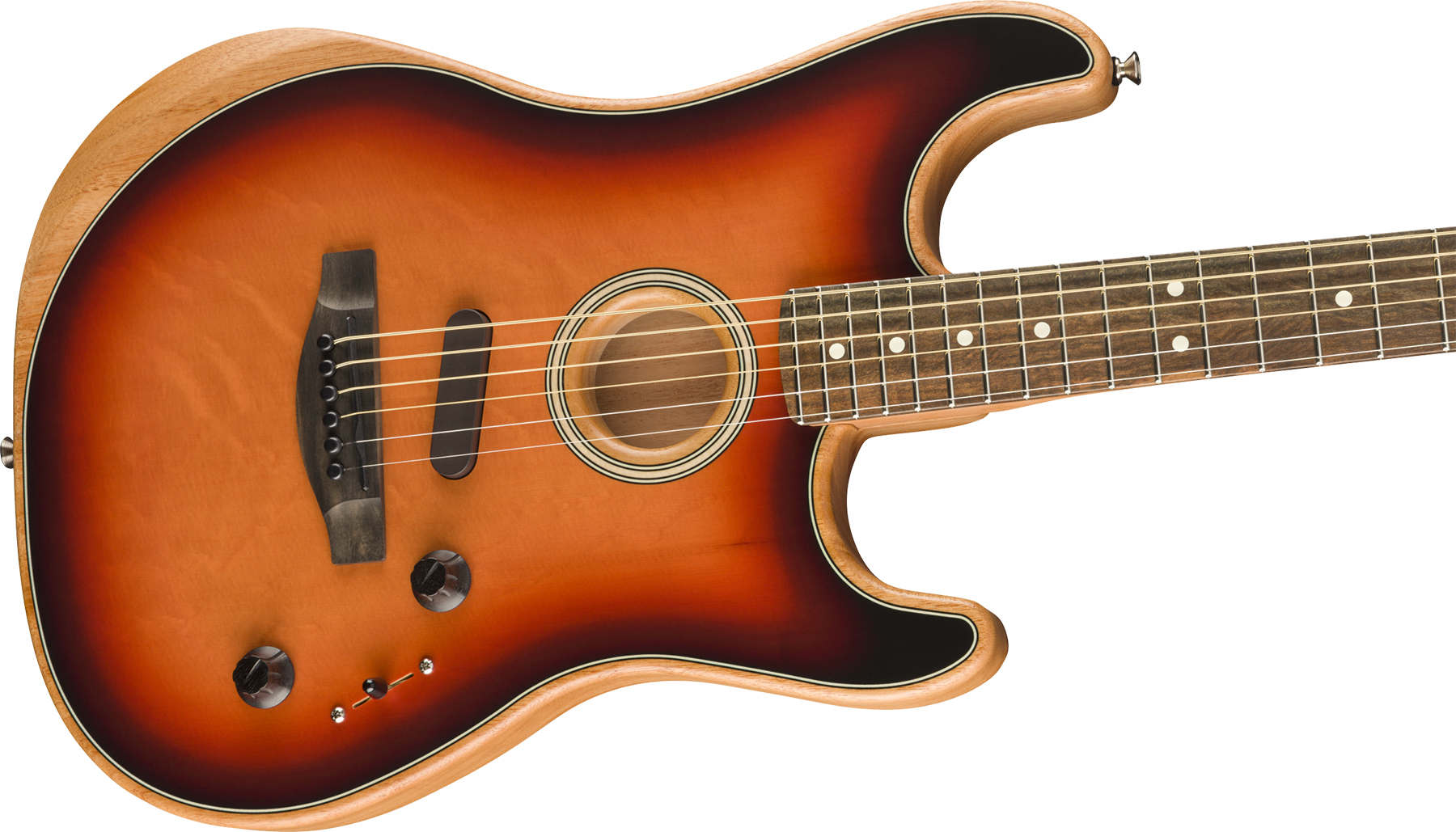 Fender American Acoustasonic Strat Usa Eb - 3-color Sunburst - Guitare Electro Acoustique - Variation 2