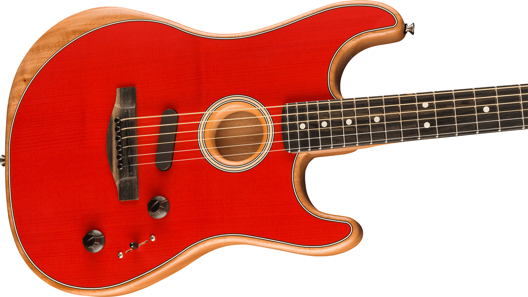 Fender American Acoustasonic Strat Usa Eb - Dakota Red - Guitare Electro Acoustique - Variation 2