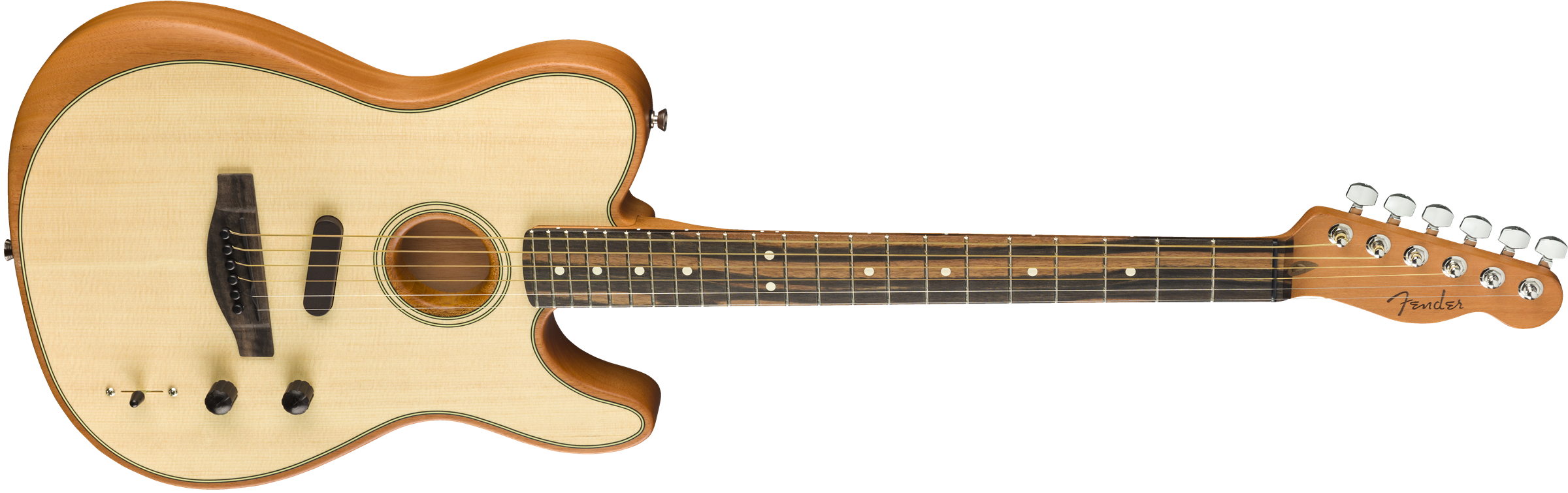 Fender Tele American Acoustasonic Usa Eb - Natural - Guitare Acoustique - Variation 2