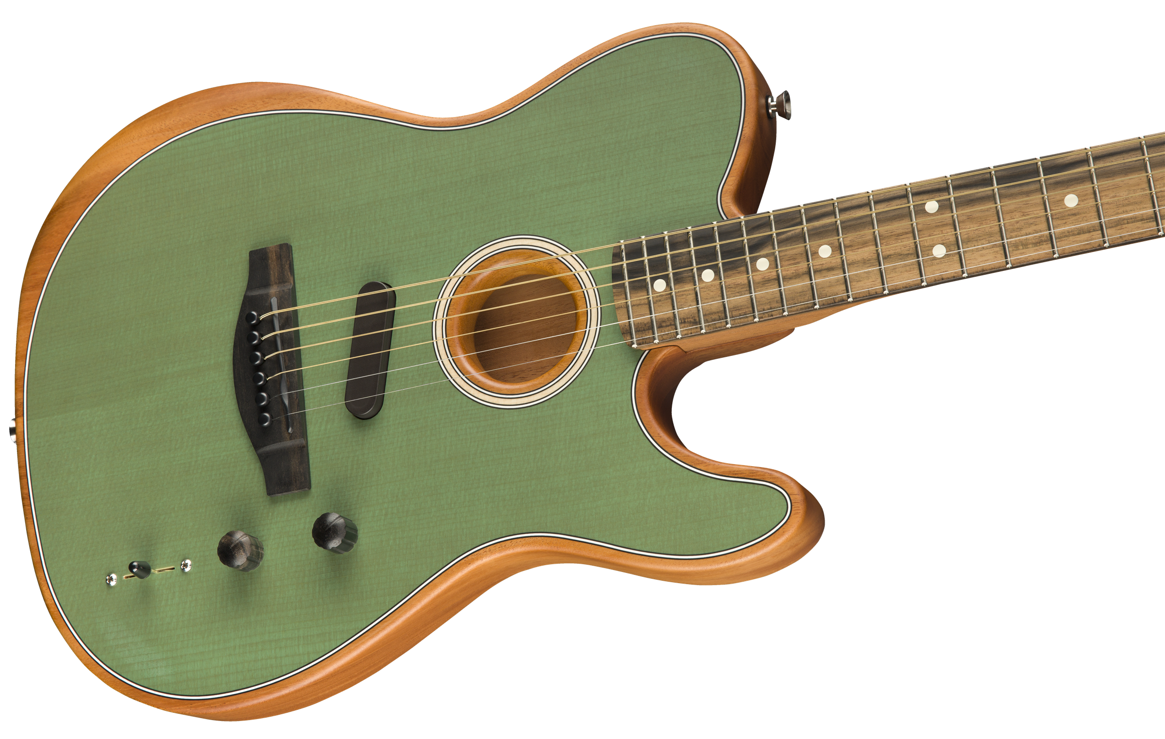 Fender Tele American Acoustasonic Usa Eb - Surf Green - Guitare Acoustique - Variation 3