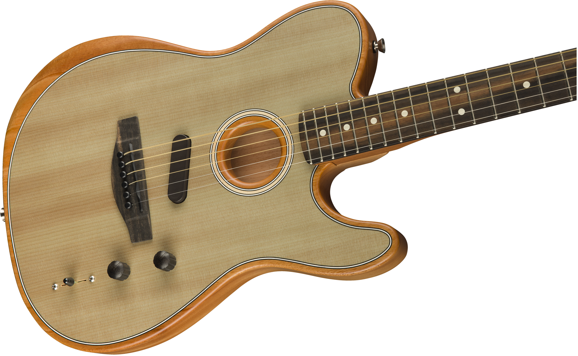 Fender Tele American Acoustasonic Usa Eb - Sonic Gray - Guitare Electro Acoustique - Variation 3
