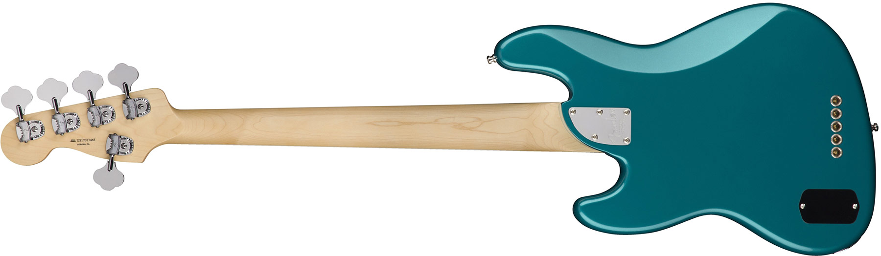 Fender American Elite Jazz Bass V Usa Eb - Ocean Turquoise - Basse Électrique Solid Body - Variation 1