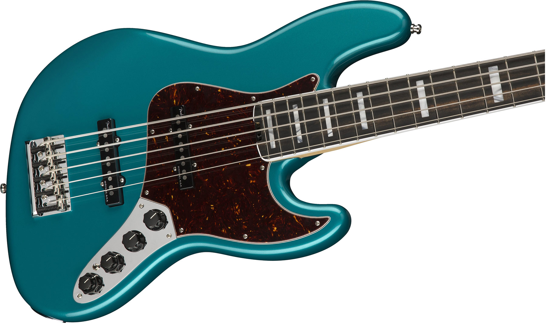 Fender American Elite Jazz Bass V Usa Eb - Ocean Turquoise - Basse Électrique Solid Body - Variation 2