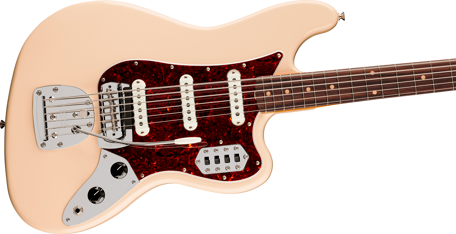 Fender Bass Vi Early 60s Vintera 3 Mex Shsc Rw - Olympic White - Basse Électrique Solid Body - Variation 2