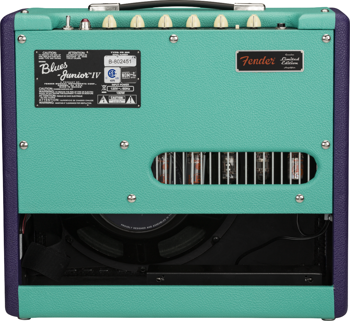 Fender Blues Junior Iv Fsr Ltd 15w 1x12 Jensen Cannabis Rex Purple Seafoam - Ampli Guitare Électrique Combo - Variation 1