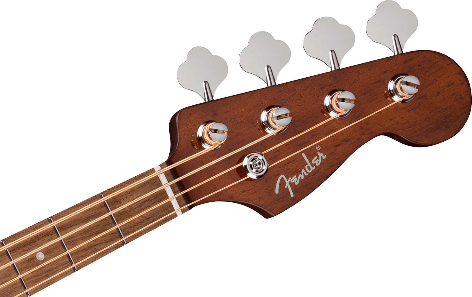 Fender Kingman Bass Deluxe Ce Mahogany California Cw Shsc Tout Acajou Noy - Natural - Basse Acoustique - Variation 4