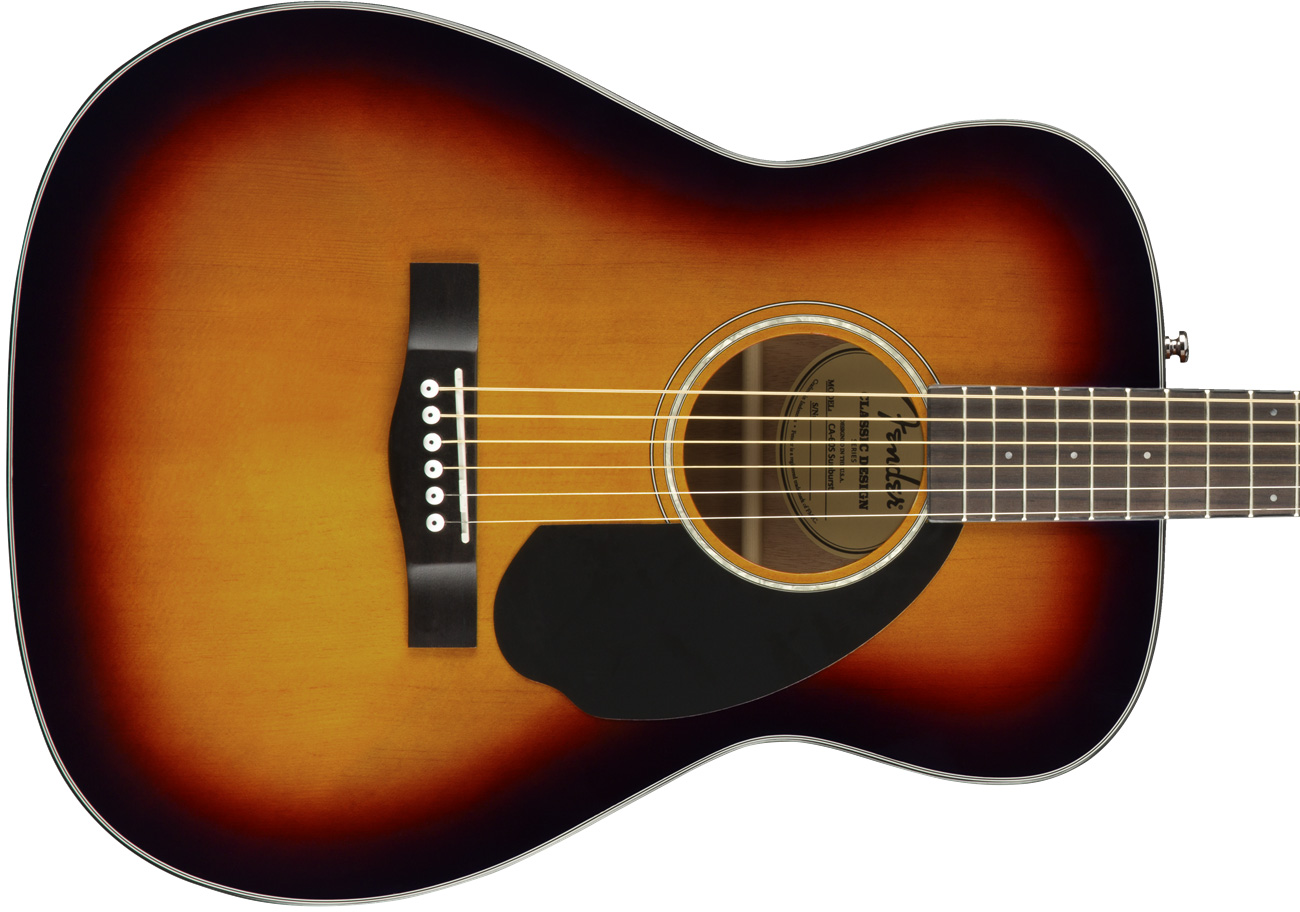 Fender Cc-60s Concert Epicea Acajou 2017 - Sunburst - Guitare Acoustique - Variation 2