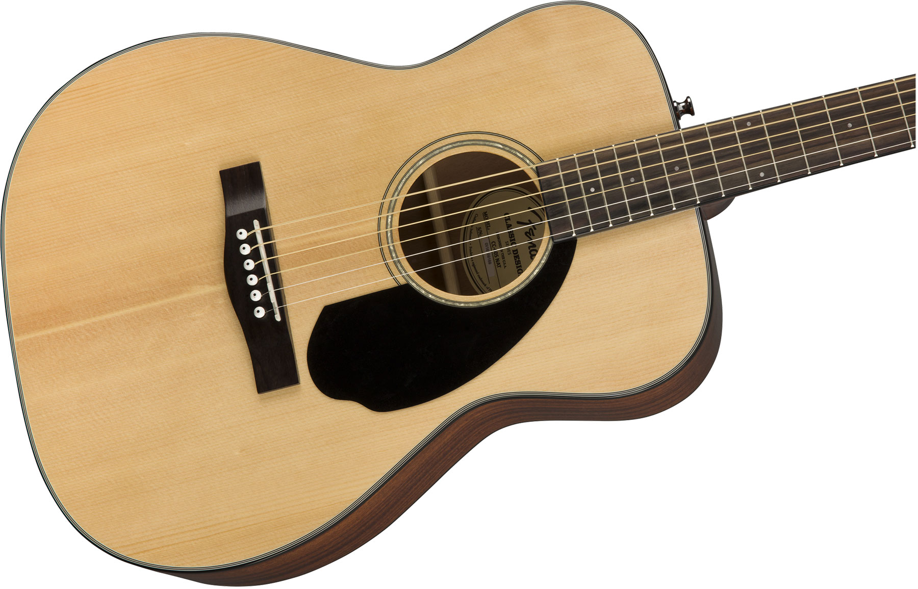 Fender Cc-60s Concert Epicea Acajou Wal - Natural - Guitare Acoustique - Variation 2