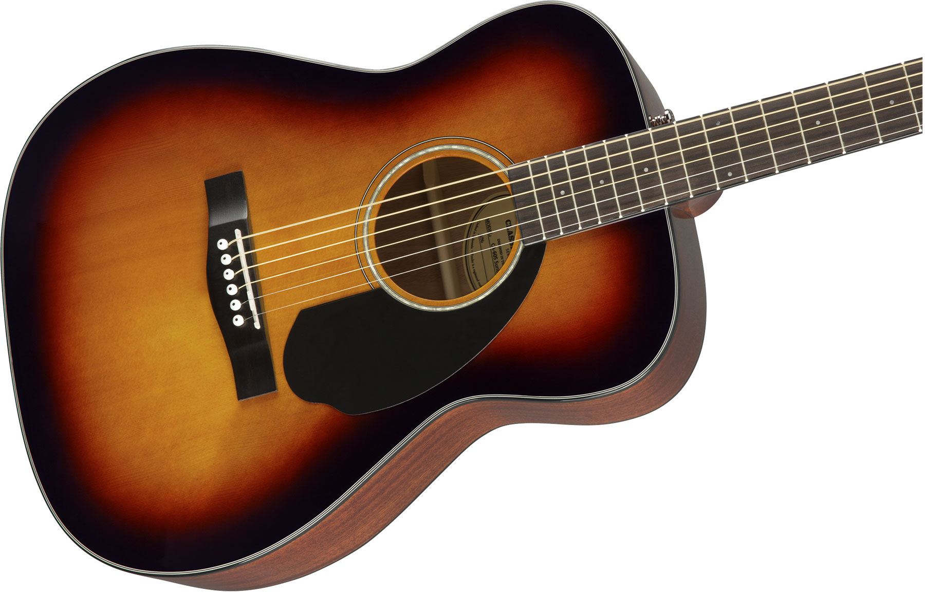 Fender Cc-60s Concert Epicea Acajou Wal - Sunburst - Guitare Acoustique - Variation 2