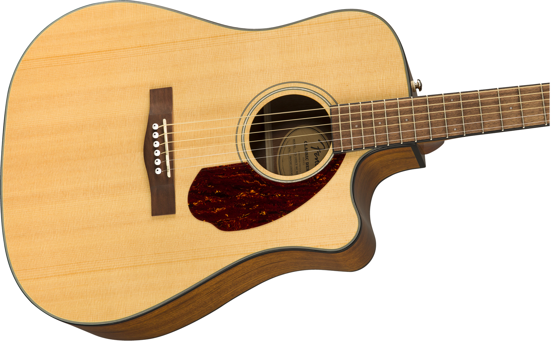 Fender Cd-140sce Classic Design Dreadnought Cw Epicea Ovangkol Wal +etui - Natural - Guitare Electro Acoustique - Variation 2