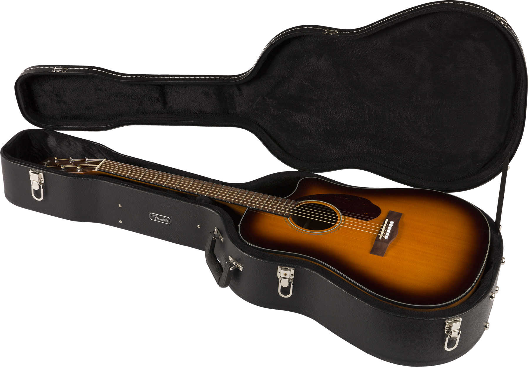 Fender Cd-140sce Classic Design Dreadnought Cw Epicea Ovangkol Wal +etui - Sunburst - Guitare Electro Acoustique - Variation 5